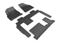 3D MAXPIDER L1CH06001509 Kagu Floor Liner for Chevy Traverse 2009-2020, Front, 2nd and 3rd Row, Black, Textured Plastic