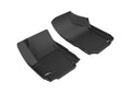 3D MAXPIDER L1CH08511509 Kagu Front Floor Liner for Chevy Equinox 2018-2021, Black Textured Plastic