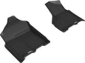 3D MAXPIDER L1DG03211509 Kagu Front Floor Liner for Dodge Ram Crew Cab, Black Textured Plastic