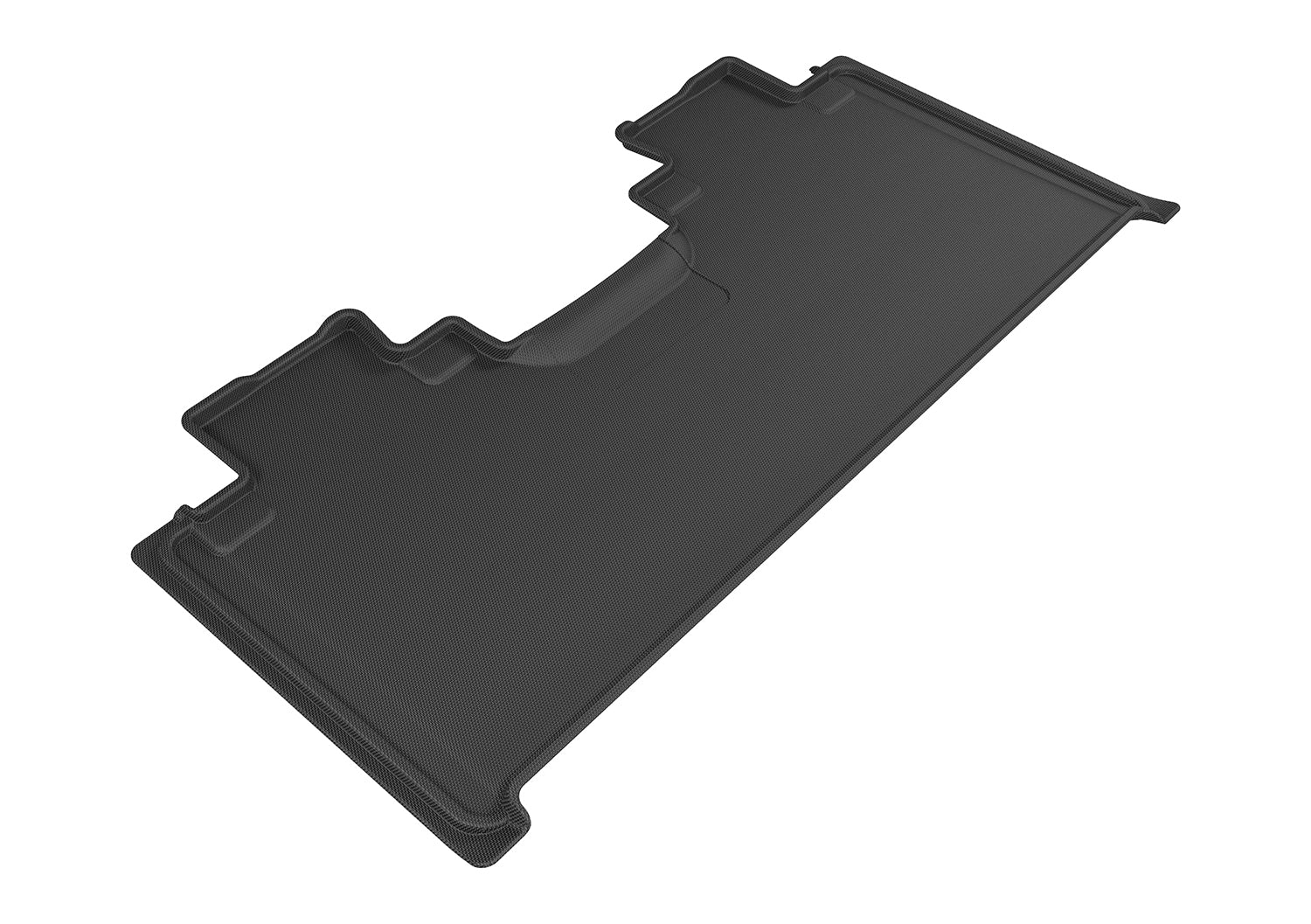 3D MAXPIDER L1FR10121509 Kagu Second Row Floor Liner for Ford Fullsize Trucks 2015-2021, Black Textured Plastic