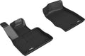 3D MAXPIDER L1FR13011509 Kagu Front Floor Liner for Ford Midsize SUVs, Black Textured Plastic