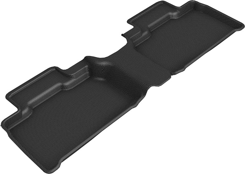3D MAXPIDER L1FR13021509 Kagu Second Row Floor Liner for Ford Midsize SUVs, Black Textured Plastic