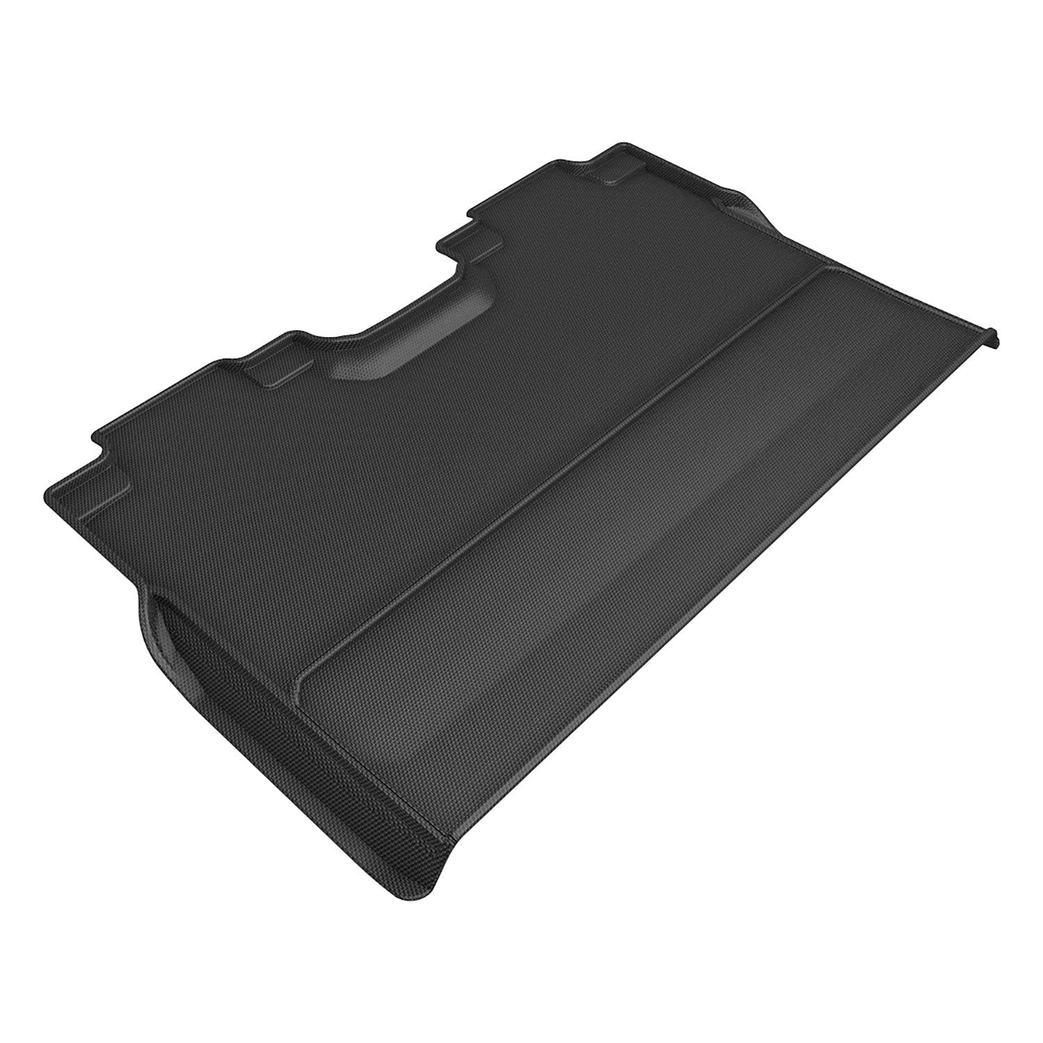 3D MAXPIDER L1FR15321509 Kagu Floor Liners for Second Row, Black Textured Plastic, Ford Fullsize Truck 2022-2024