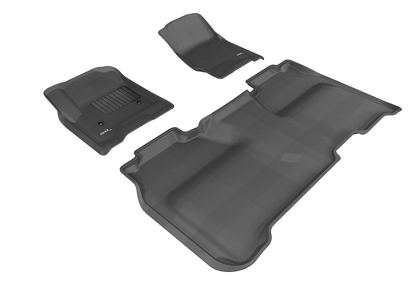 3D MAXPIDER L1GM01001509 Kagu Front and Second Row Floor Liners for GMC Sierra 2015-2019 Crew Cab
