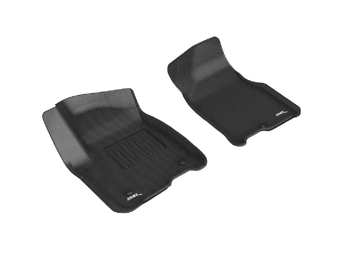 3D MAXPIDER L1GM02911509 All Weather Front Floor Liner for Chevy Tahoe 2021, Black Textured Plastic