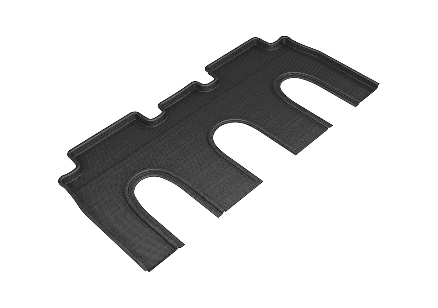 3D MAXPIDER L1TL00221509 Kagu Rear Floorliner for Tesla Model X 2016-2017, Black Textured Plastic