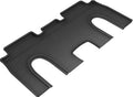 3D MAXPIDER L1TL00821509 Kagu Rear Floorliner for Tesla Model X 2016-2018, Black Textured Plastic