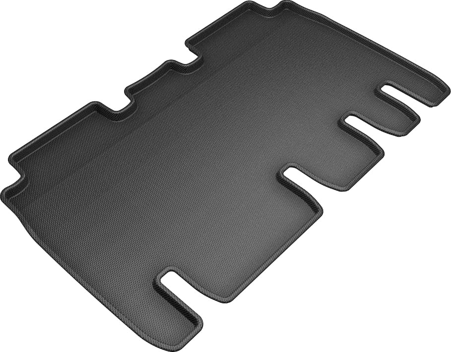 3D MAXPIDER L1TL01121509 Kagu Rear Floor Liner for Tesla Model X 2016-2021, Black Textured Plastic