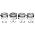 MAHLE ORIGINAL/CLEVITE Piston Set with Rings for GM 6.6L Duramax, 4-Piece, Cast Dish Design