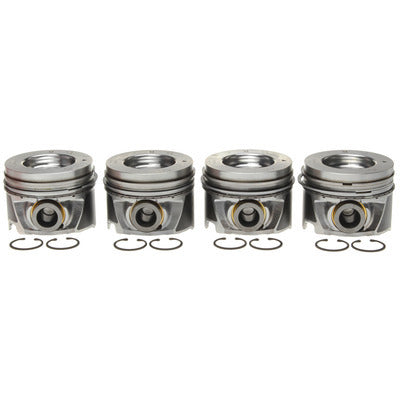 MAHLE ORIGINAL/CLEVITE Piston Set with Rings for GM 6.6L Duramax Engine, 4-Piece Kit