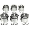 MAHLE ORIGINAL / CLEVITE Piston Set with Rings for Dodge Cummins 6.7L Engine, 4.213-inch Bore, Forged Dish Piston