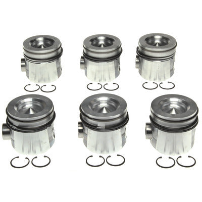 MAHLE ORIGINAL/CLEVITE Piston Set with Rings for Dodge Cummins 6.7L Engine, 4.233 Inch Bore