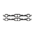 Mahle Original/MS19976 Exhaust Header Gasket Set for Small Block Chevy D-Port - Steel Core Graphite, 1.450 x 1.375 Inches