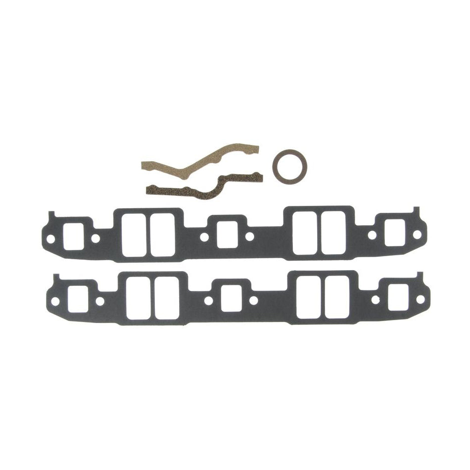 MAHLE ORIGINAL/CLEVITE MS20014 Intake Gasket Set for Small Block Chevy, 0.06 Inch Thickness, Rectangular Port 1.25 x 2.2 Inches, Composite