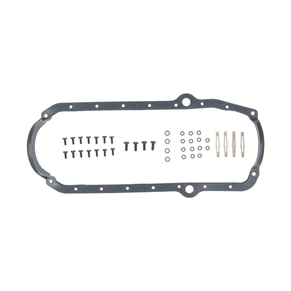 MAHLE ORIGINAL/CLEVITE OS32457 Oil Pan Gasket Set for Small Block Chevy 1975-1979 with Thick Front Seal