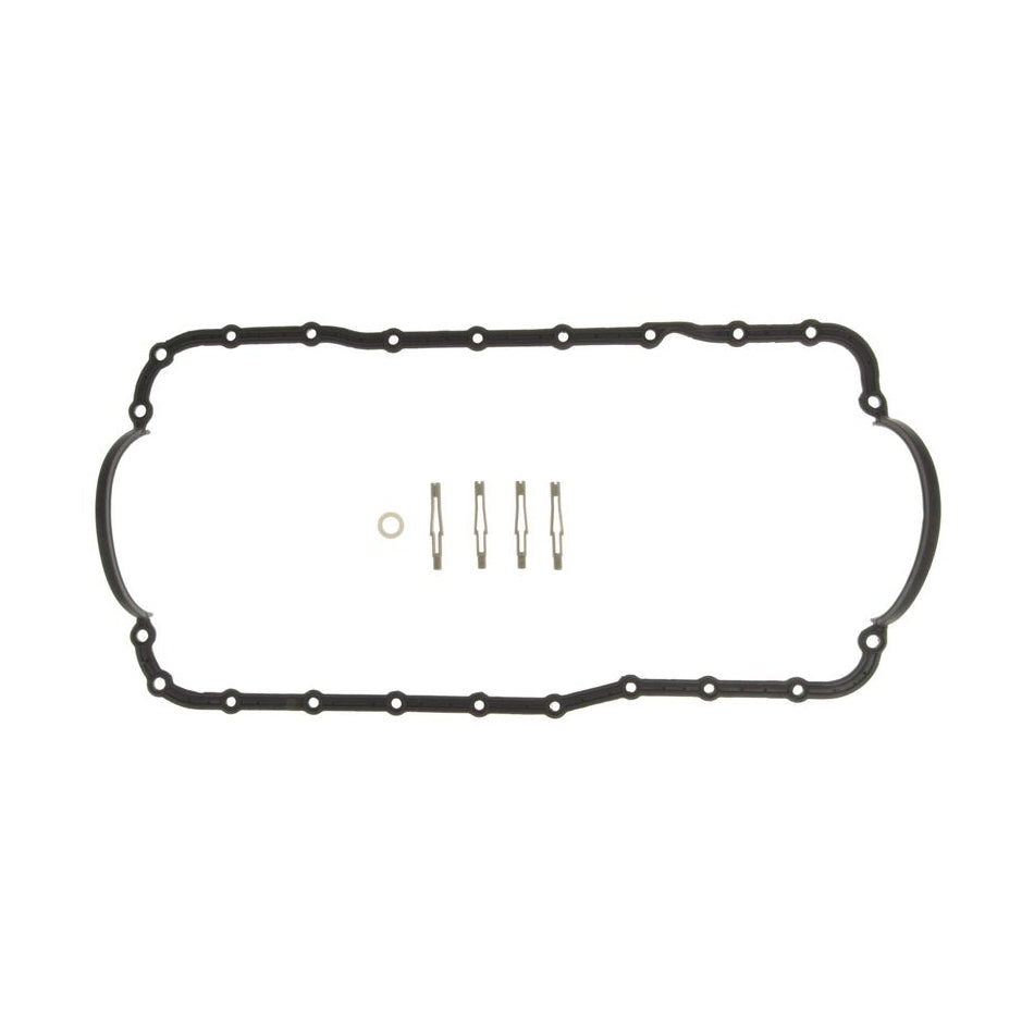 MAHLE ORIGINAL/CLEVITE OS32491 Oil Pan Gasket Set for Small Block Ford 260-302 with Steel Core Rubber, 0.185 Inch Thickness