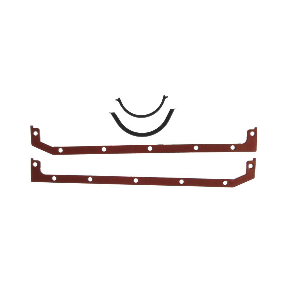 MAHLE ORIGINAL/CLEVITE OS32525 Oil Pan Gasket Set for Small Block Chevy 1986-1997 with One-Piece Rear Main Seal