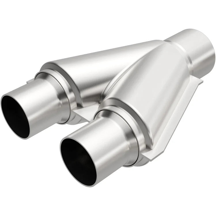 MagnaFlow Performance Exhaust MAG10798 Stainless Y-Pipe with 3-Inch Inlets and Outlet