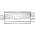 MagnaFlow Performance Exhaust 12198 Stainless Muffler with 3 Inch Inlet and Dual 2.5 Inch Outlets