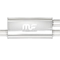 Magnaflow Perf Exhaust 12265 Stainless Steel Muffler with Offset Inlet and Dual Outlets