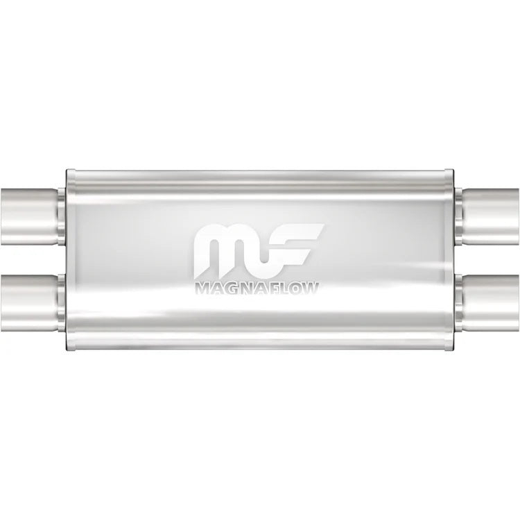 MagnaFlow Performance Exhaust 12469 Stainless Steel Muffler with Dual 3-Inch Inlets and Outlets