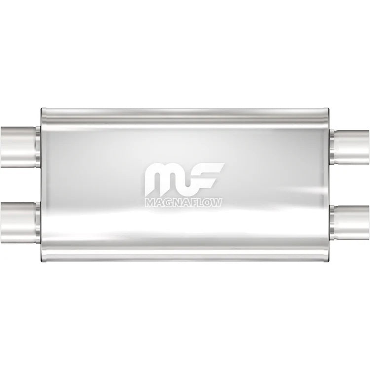 MagnaFlow Performance Exhaust Muffler 12599 Stainless Steel Dual 3 Inch Inlet and Outlet Oval Body