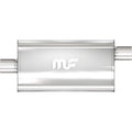 MagnaFlow Performance Exhaust 12909 Stainless Steel Muffler with Offset Inlet and Center Outlet, 22 x 11 x 5 Inches Oval Body, 28 Inches Long, Reversible