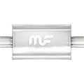 MagnaFlow Performance Exhaust 14153 Stainless Race Muffler with 4-Inch Inlet and Outlet, 14 x 8 x 5 Inch Oval Body
