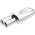 MagnaFlow Performance Exhaust Muffler 14815 Stainless Steel 2.25 Inch Inlet Dual 3.125 Inch Outlets