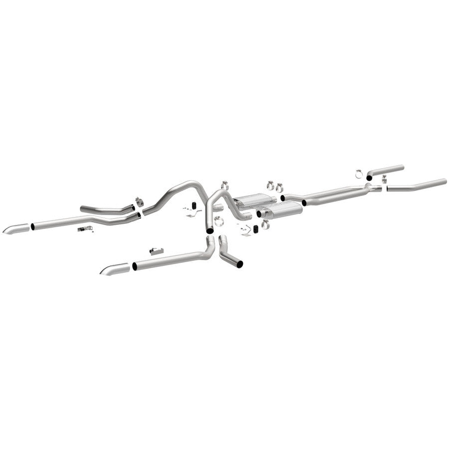 MagnaFlow Performance Exhaust 15165 Crossmember Back System for GM B-Body 1965-1969 2.5 Inch Diameter Stainless Steel