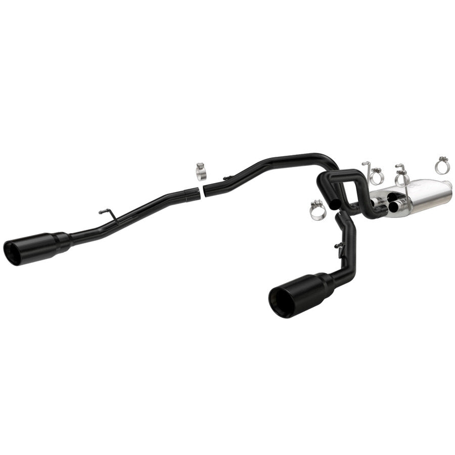 MagnaFlow Perf Exhaust 15363 Street Series Cat-Back Dual Rear Exit for Dodge Ram with 2.5-Inch Diameter Stainless Steel and Black Ceramic Tips