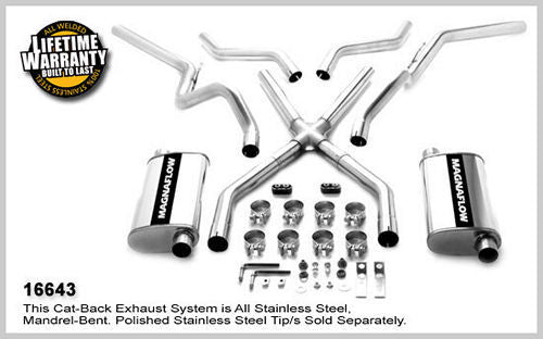 MagnaFlow Performance Exhaust 16643 Street Series Header-Back Exhaust System for Chevy V8 Fullsize Trucks 1960-1972