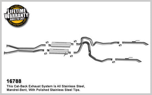 MagnaFlow Perf Exhaust MAG16788 Street Series Cat-Back Exhaust Kit with 2.25 Inch Diameter Stainless Steel for Ford Fullsize Cars 2006-2010