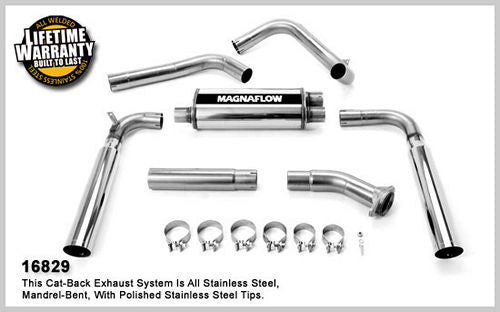 MagnaFlow Performance Exhaust 16829 Street Series Cat-Back System for Small Block Chevy GM F-Body 1983-1992