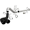 MagnaFlow Performance Exhaust System MAG17068 for Ford Fullsize Trucks with DPF Series, Black Ceramic Finish, Single Rear Exit, 4-Inch Diameter, Dual 5-Inch Tips