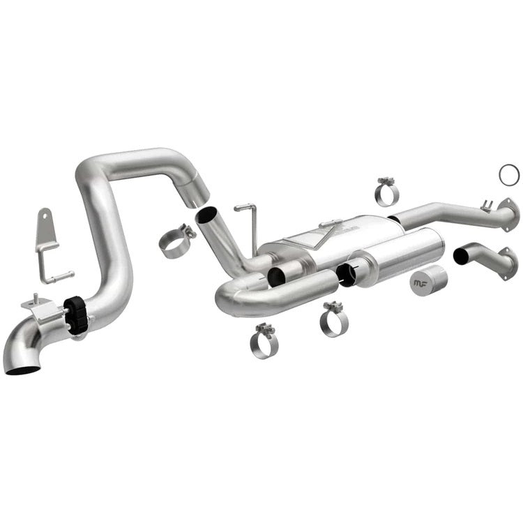MagnaFlow Performance Exhaust 19538 Overland Series Cat-Back Exhaust System for Toyota Midsize SUVs with 2.5-Inch Diameter, Single Rear Exit, Stainless Steel