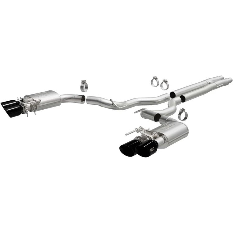 MagnaFlow Perf Exhaust 19643 Competition Series Cat-Back Exhaust System for Ford Mustang 2024 with 3-Inch Dual Rear Exit and 4.5-Inch Black Tips