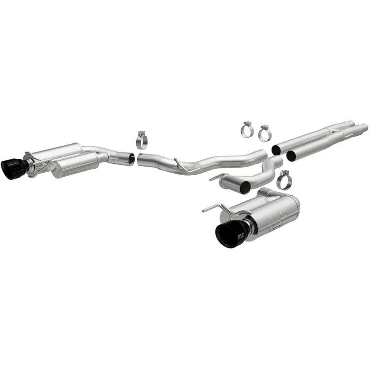 MagnaFlow Performance Exhaust 19645 Competition Series Cat-Back Exhaust System for Ford Mustang 2024, 3-Inch Diameter, Dual Rear Exit, Black Tip