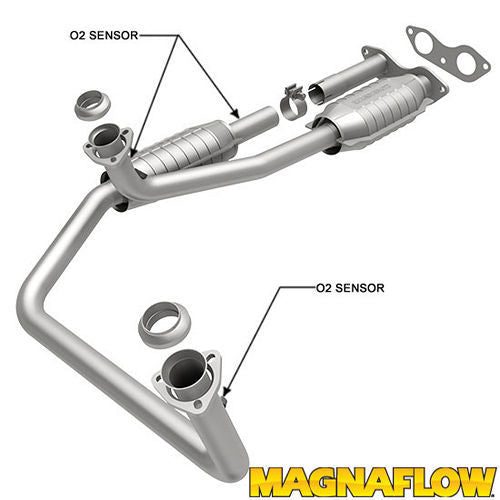 MagnaFlow Performance Exhaust 23453 Catalytic Converter for Small Block Chevy 5.7L V8, Stainless Steel, Direct-Fit Replacement