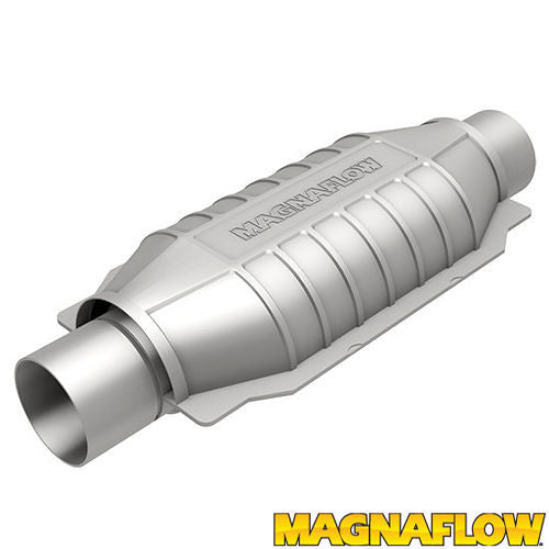 MagnaFlow Performance Exhaust MAG94006 SS Cat Converter Oval Universal 2.5 Inch Inlet and Outlet