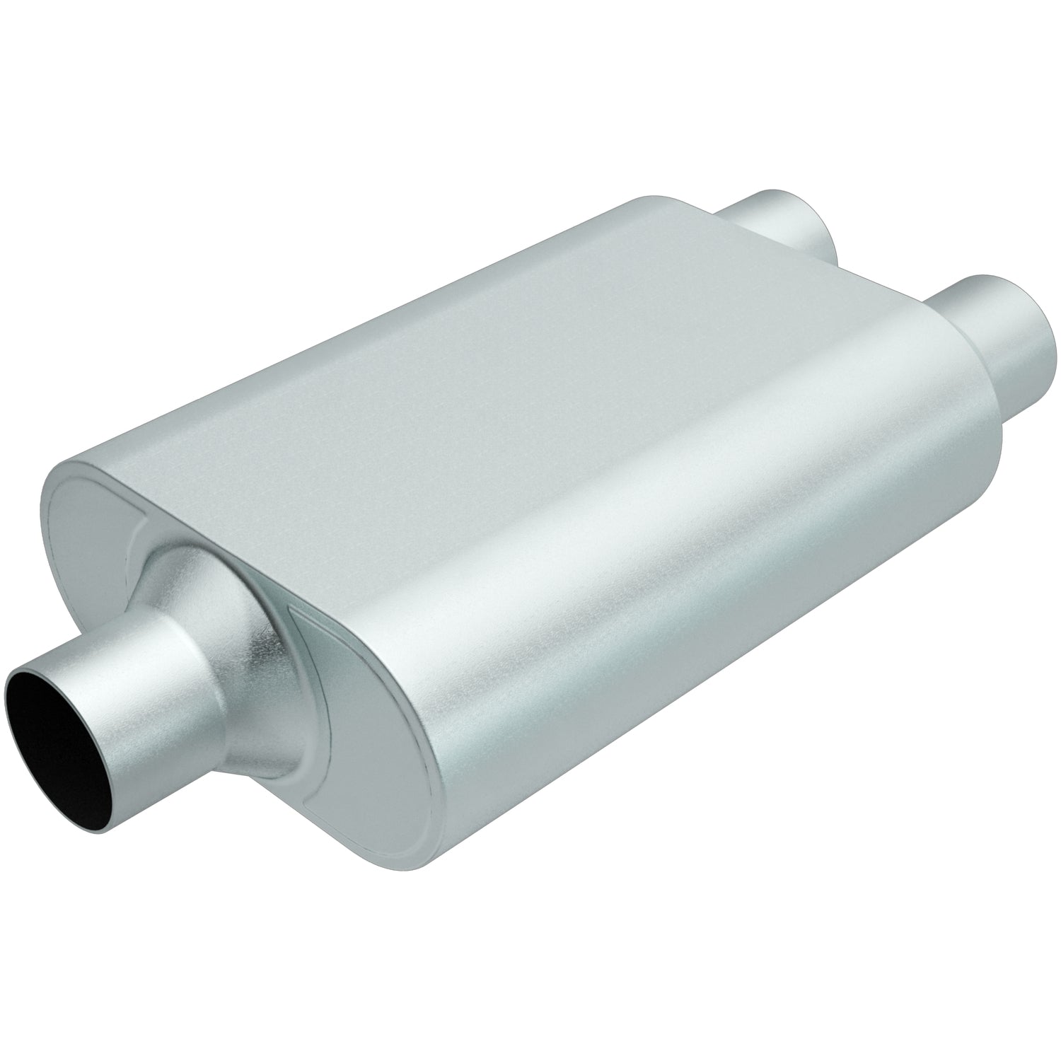 MagnaFlow Performance Exhaust R20402 Rumble Aluminized Muffler with 3-Inch Center Inlet and Dual 2.5-Inch Outlets