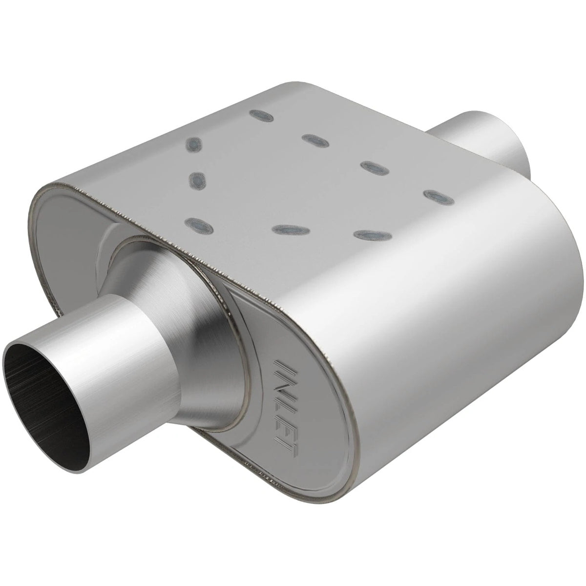 MagnaFlow Performance Exhaust R37428 Rumble Stainless Muffler with 3 Inch Center Inlet and Outlet