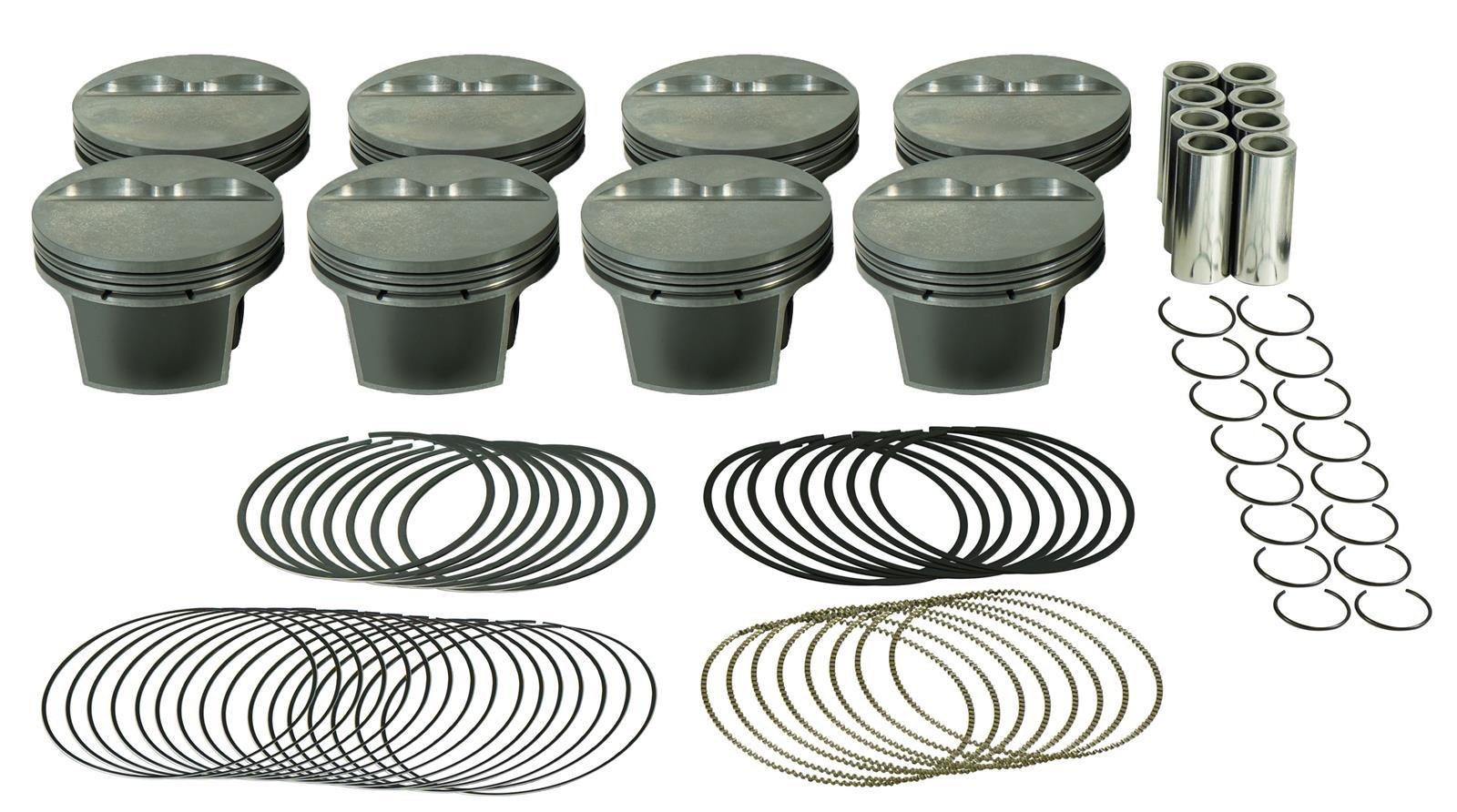 MAHLE PISTONS SBC FT PowerPak Piston Set 4.030 Inch Bore with Flat Top Design