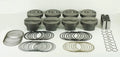 MAHLE Pistons SBC Powerpak Flat Top Piston Set with 4.155 Inch Bore and -9 cc Displacement