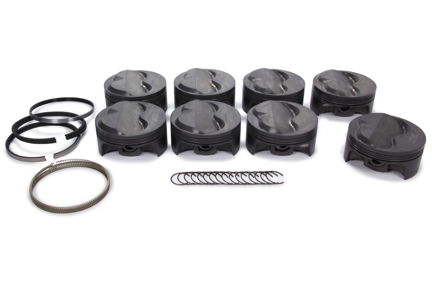 MAHLE PISTONS 197754565 SBC PowerPak Domed Piston Set for Small Block Chevy 4.165 Inch Bore