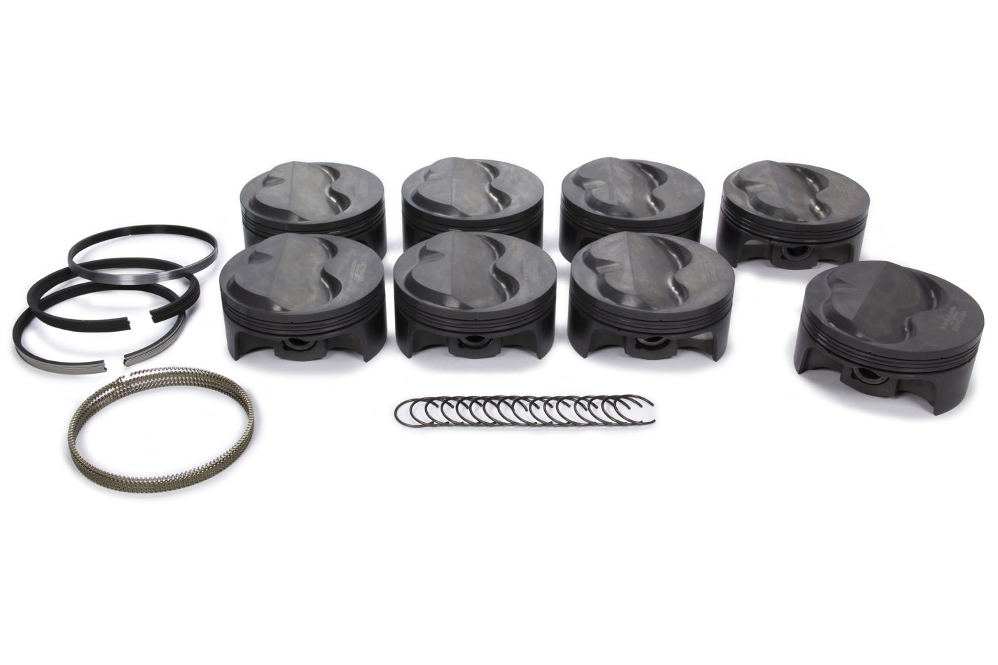 MAHLE Pistons 197754725 SBC PowerPak Domed Piston Set 4.125 Inch Bore with 1.062 Inch Compression Height