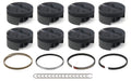 MAHLE Pistons SBC Dome PowerPak Piston Set 4.145 Inch Bore with 12cc Displacement