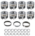 MAHLE Pistons 197987855 Duramax PowerPak Piston Set for 6.6L LP5 with 4.055 Inch Bore and Cast Dish Design
