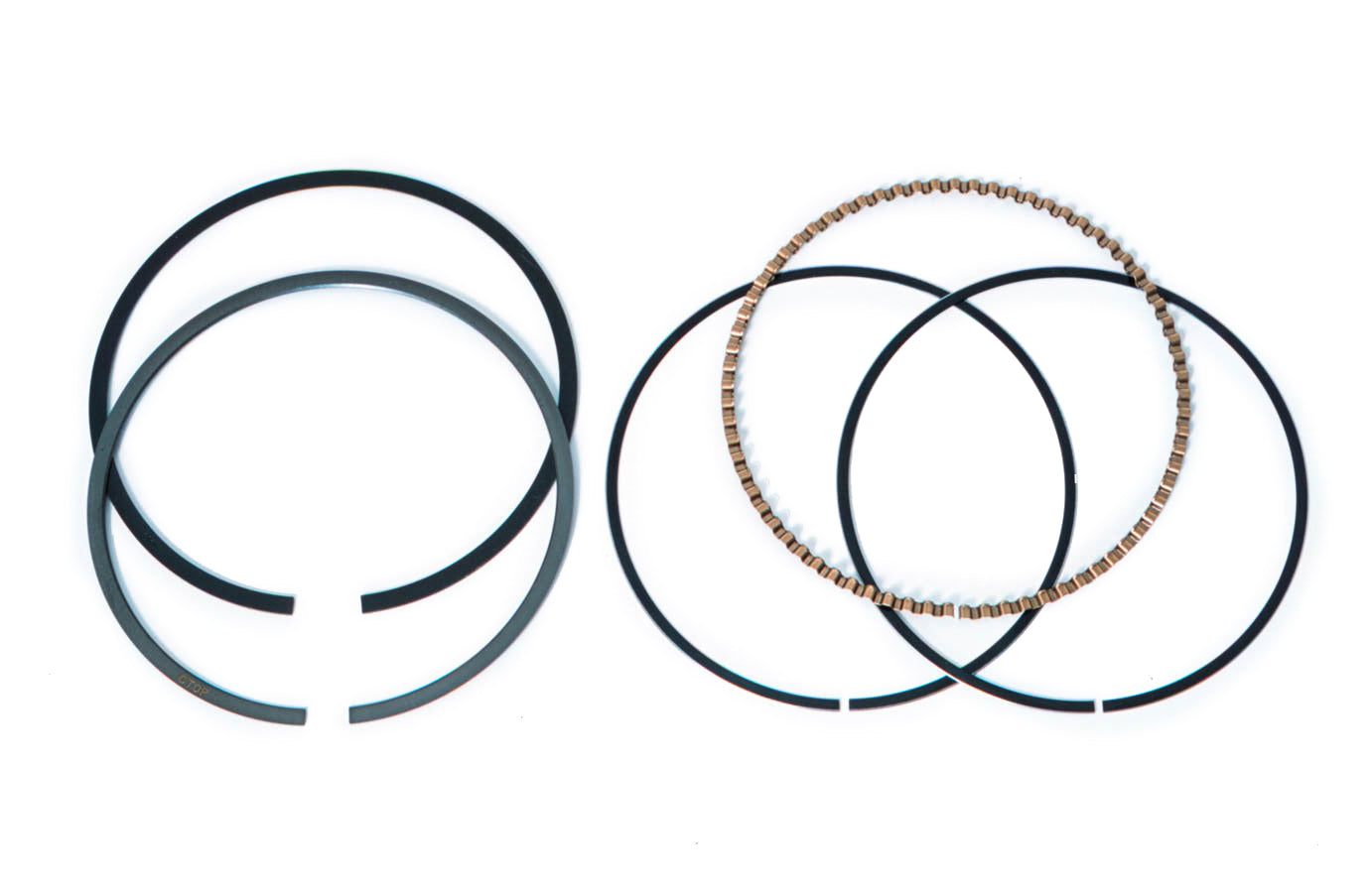 MAHLE Pistons 4160MS-112-1 Single Piston Ring Set for 4.160 Inch Bore, File Fit, Steel, Thermal HV385, 1 Cylinder