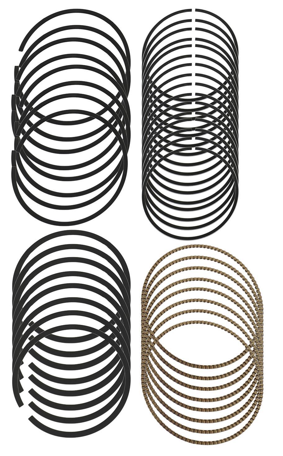 MAHLE PISTONS 4615SS-043 Performance Series Piston Ring Set for 4.615 Inch Bore, File Fit, 0.043 x 0.043 x 3.0 mm Thickness, Ductile Iron with Plasma Moly Coating